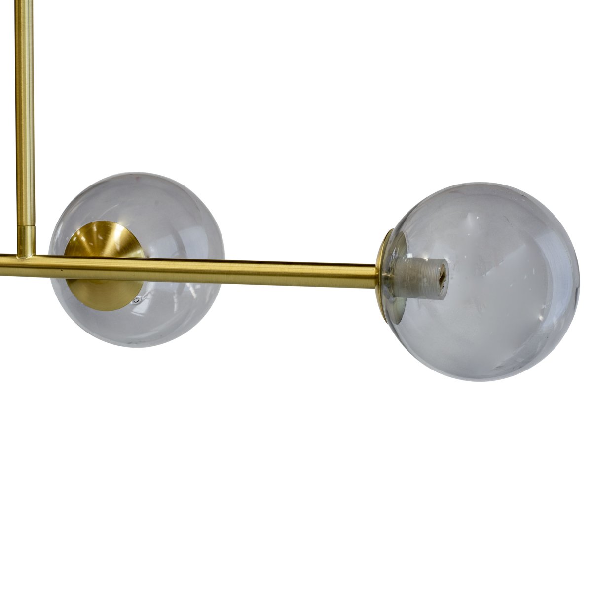 Clark 90cm Messing hanglamp Van Dyberg Larsen - Dankzij de unieke combinatie van gerookt glas en messing afwerking geeft deze lamp uw kamer een verfijnde en moderne uitstraling.
