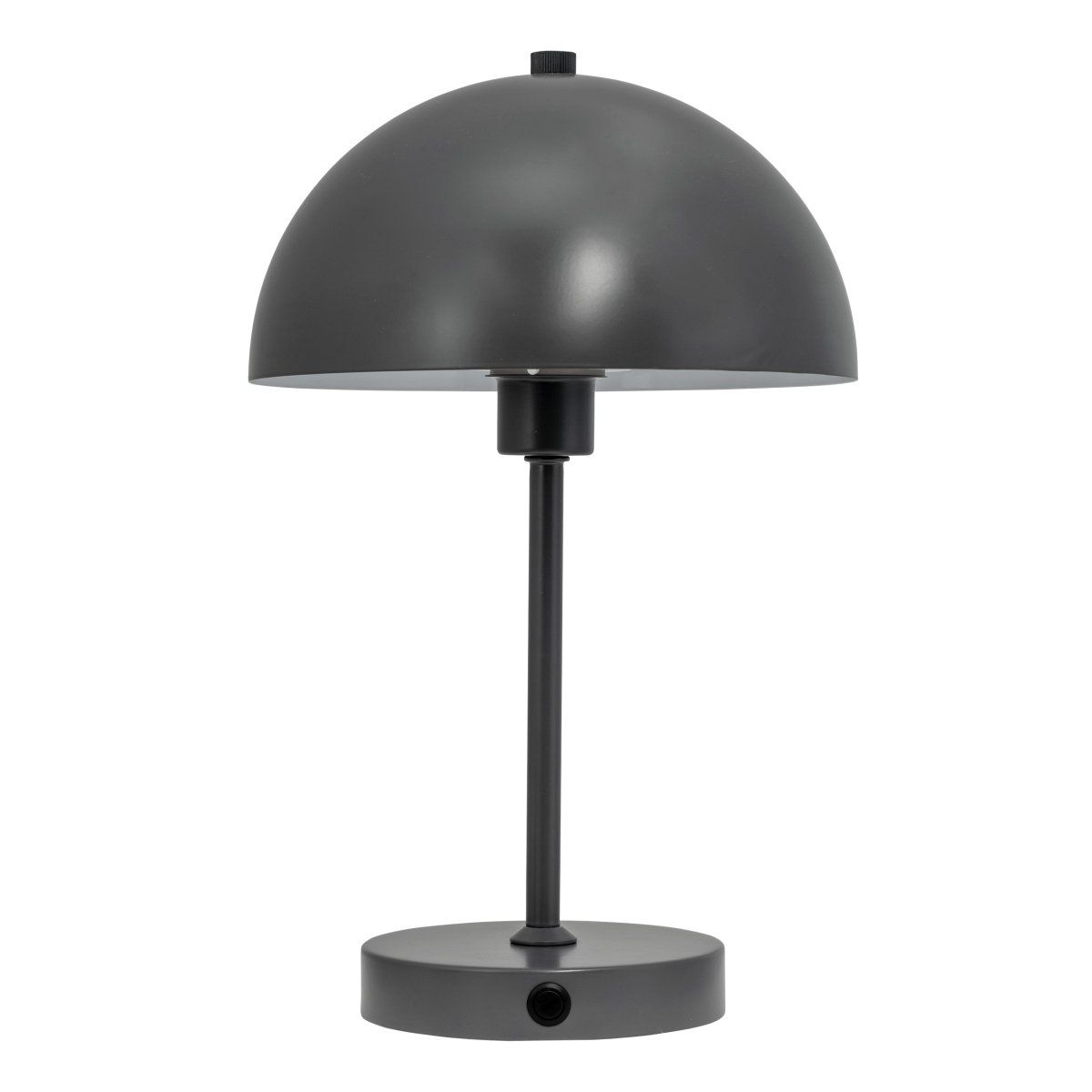 Stockholm 30cm Grijs Draagbare Van Dyberg Larsen - Deze grijze lamp met matte afwerking is perfect voor op het terras of balkon, maar moet beschermd worden tegen vocht en binnenshuis worden opgeborgen.