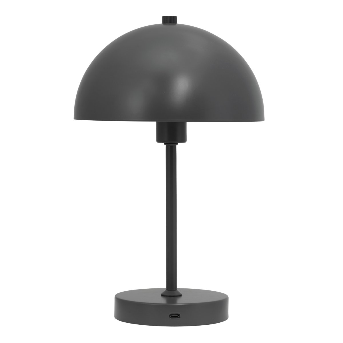 Stockholm 30cm Grijs Draagbare Van Dyberg Larsen - Deze grijze lamp met matte afwerking is perfect voor op het terras of balkon, maar moet beschermd worden tegen vocht en binnenshuis worden opgeborgen.