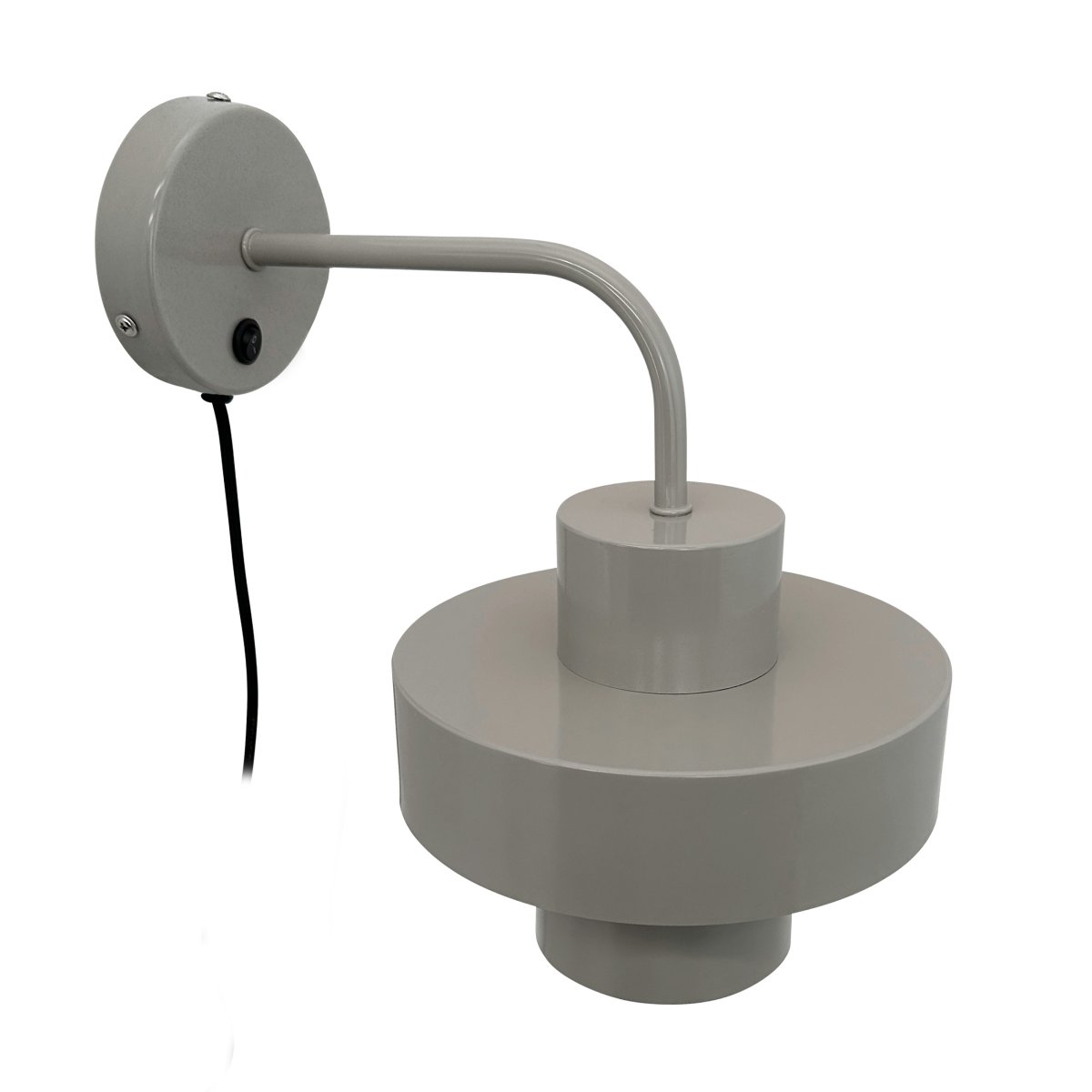 Stoke Ø15 Warm grijs wandlamp Van Dyberg Larsen - De Stoke wandlamp is geïnspireerd op de geometrische vormen van de Bauhaus-stijl uit het begin van de 20e eeuw.