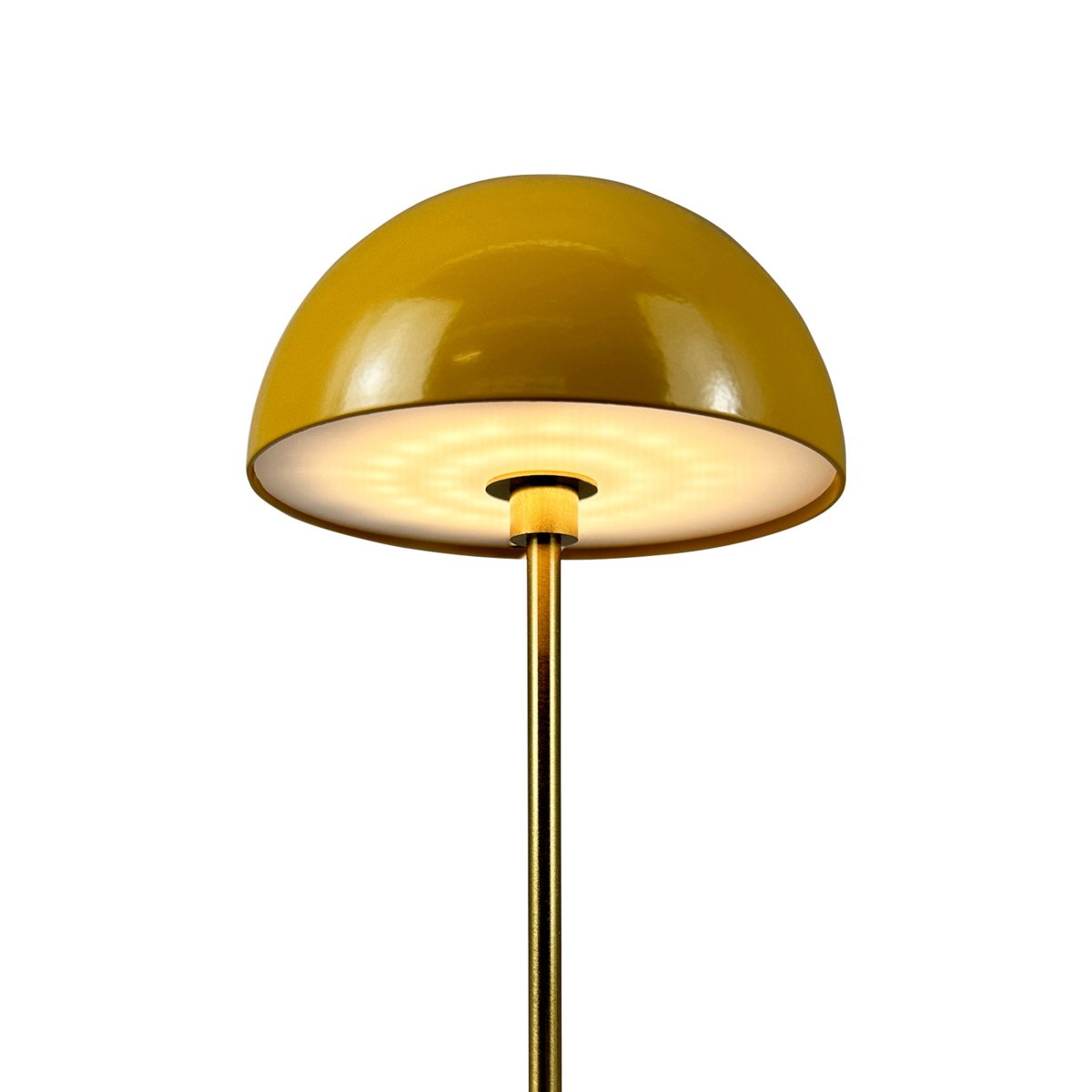 Along set 20cm Veelkleurig Draagbare Van Dyberg Larsen - Deze draadloze lampen zijn gemaakt van messing met gekleurde metalen lampenkappen en bieden drie helderheidsniveaus zonder schittering.
