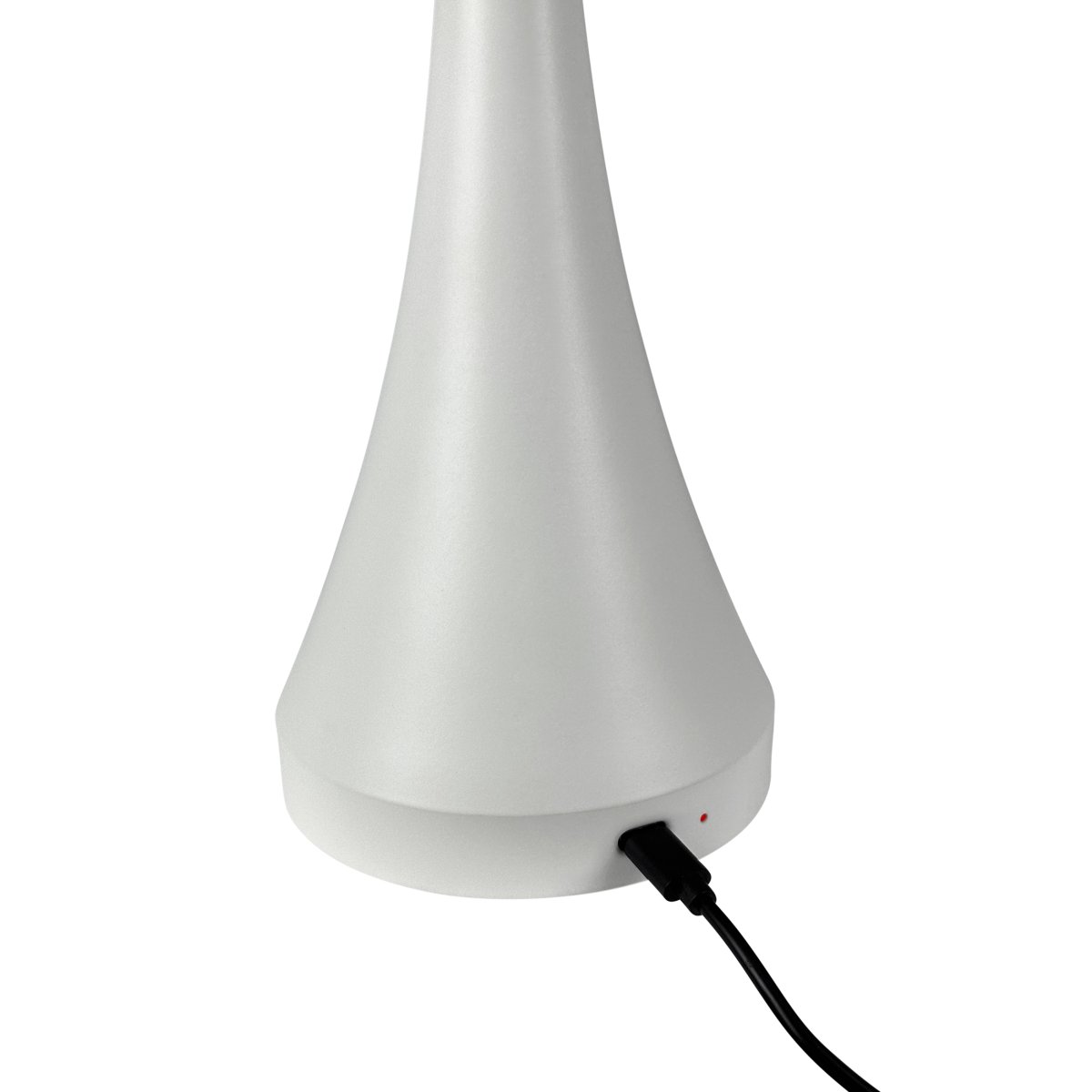 Vienna 28cm Wit Draagbare Van Dyberg Larsen - De Vienna LED-lamp overtuigt door het zachte en aangename licht, dat u met drie verschillende helderheidsniveaus kunt instellen om precies de juiste sfeer te creëren.