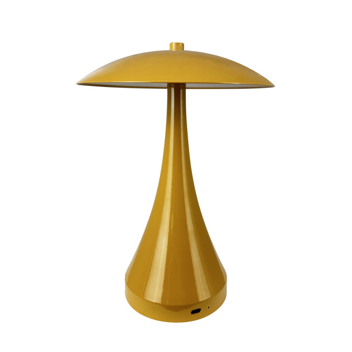 Vienna 28cm Kerrie Draagbare Van Dyberg Larsen - De Vienna LED-lamp overtuigt door het zachte en aangename licht, dat u met drie verschillende helderheidsniveaus kunt instellen om precies de juiste sfeer te creëren.