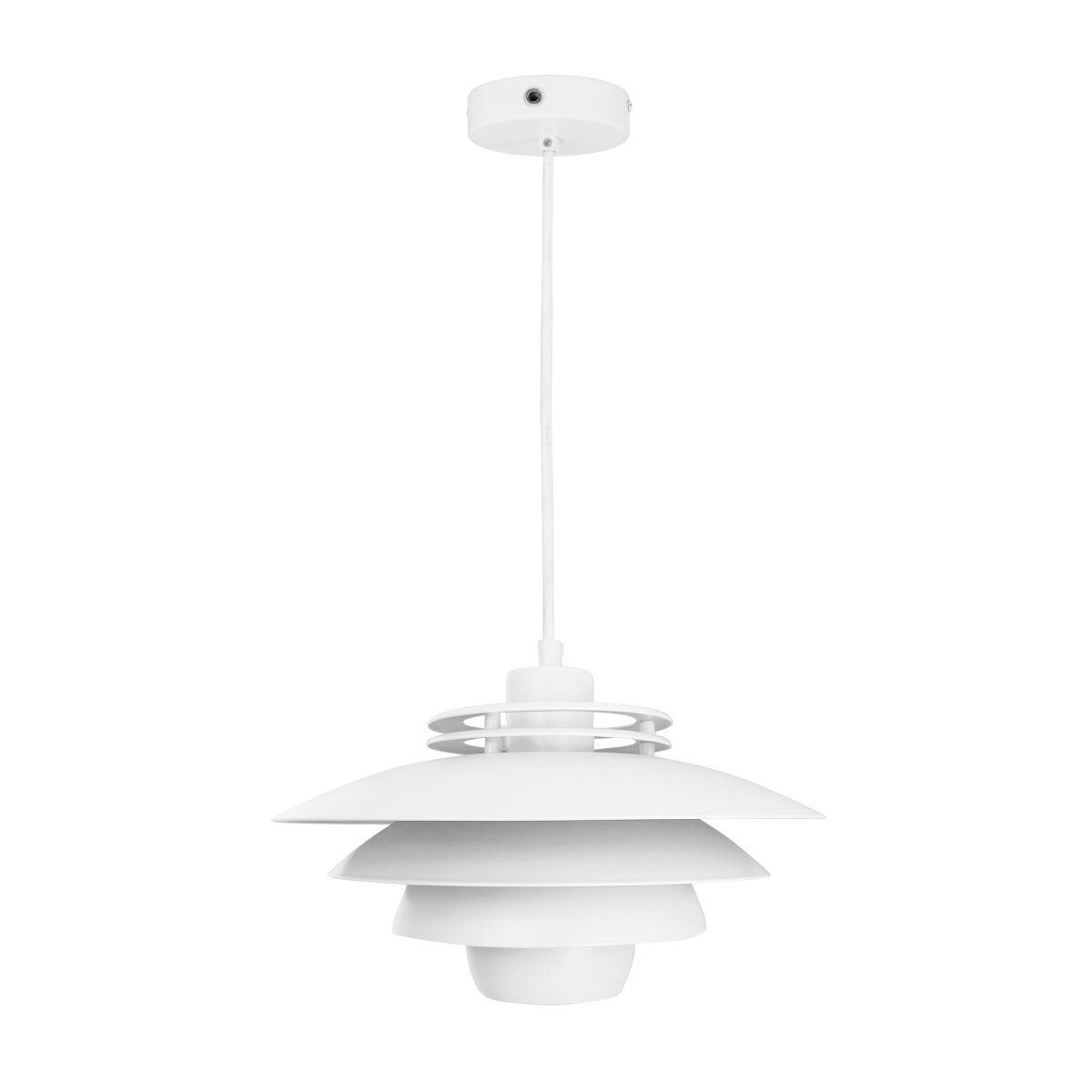 Ejka Ø30 Wit hanglamp Van Dyberg Larsen - Ontdek de Ejka Mini Pendant, een Deens ontworpen lamp met een tijdloze stijl die perfect past in een Scandinavisch huis.