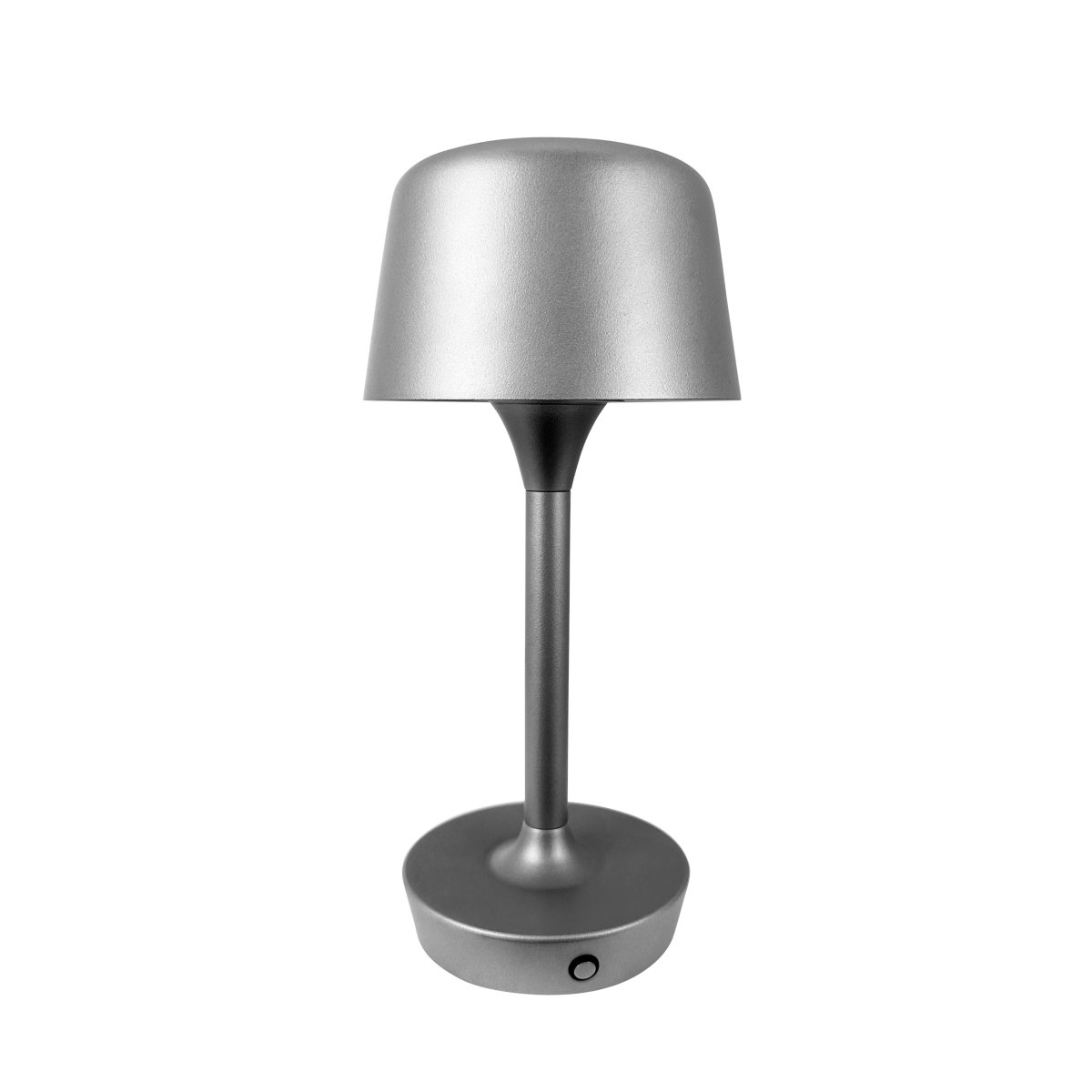 Flow 25cm Zilver Draagbare Van Dyberg Larsen - De lamp is draadloos en eenvoudig te verplaatsen, waardoor u hem overal kunt neerzetten.