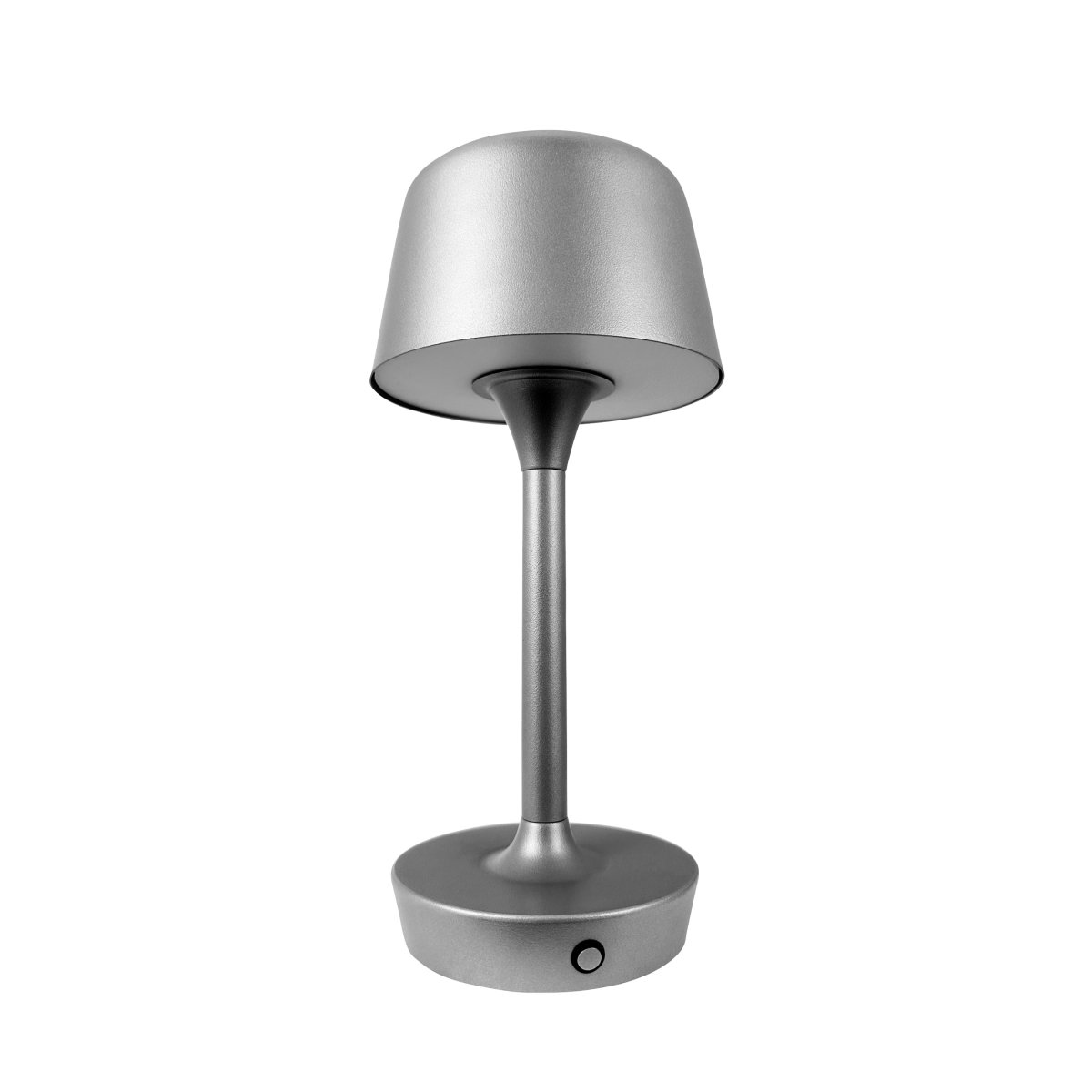 Flow 25cm Zilver Draagbare Van Dyberg Larsen - De lamp is draadloos en eenvoudig te verplaatsen, waardoor u hem overal kunt neerzetten.