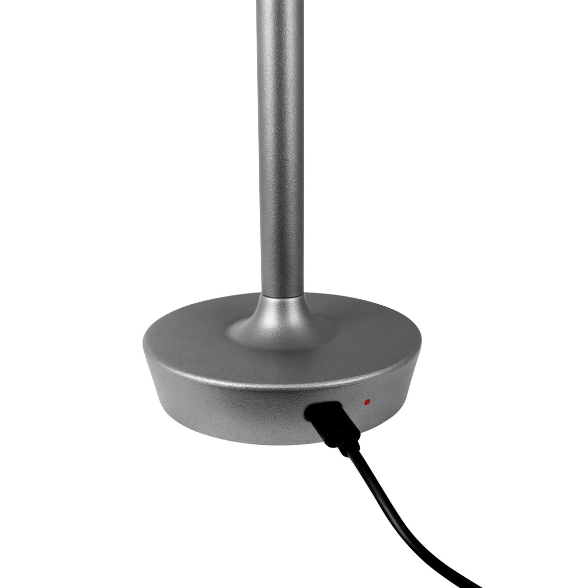 Flow 25cm Zilver Draagbare Van Dyberg Larsen - De lamp is draadloos en eenvoudig te verplaatsen, waardoor u hem overal kunt neerzetten.