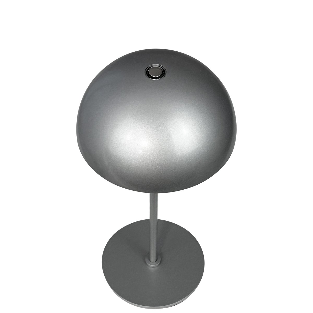 Along set 20cm Zilver Draagbare Van Dyberg Larsen - De Along mini tafellamp in een 2-pack combineert stijlvolle LED-verlichting en soepele touchtechnologie in een tijdloos, zilverkleurig design.