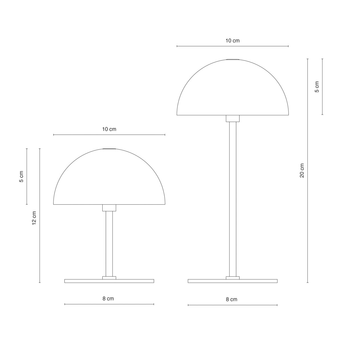 Along set 20cm Zilver Draagbare Van Dyberg Larsen - De Along mini tafellamp in een 2-pack combineert stijlvolle LED-verlichting en soepele touchtechnologie in een tijdloos, zilverkleurig design.