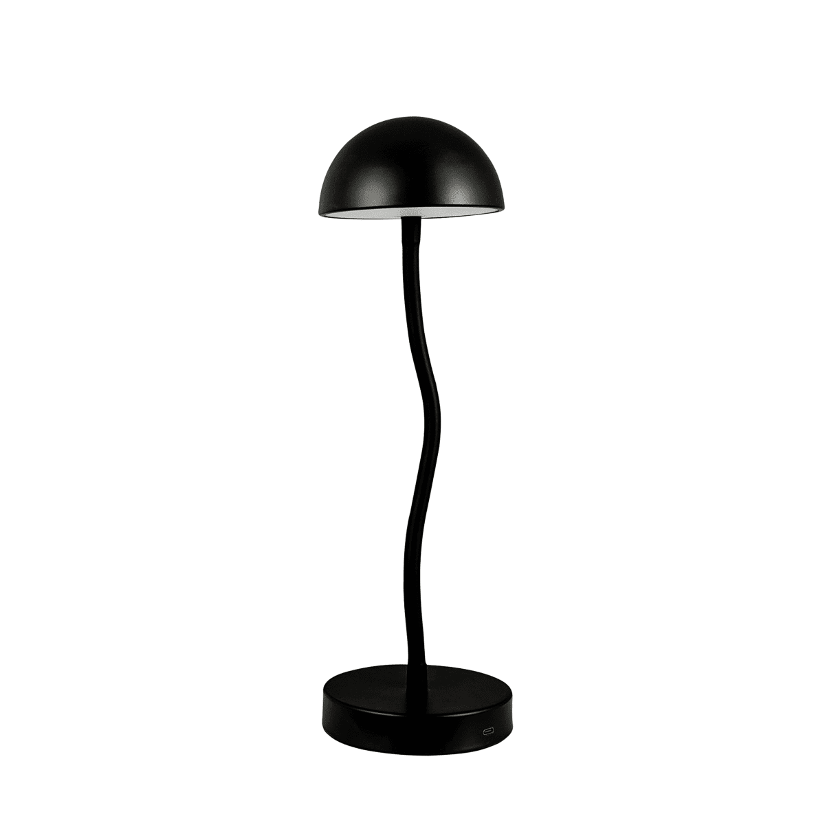 Fonzy 38cm Zwart Draagbare Van Dyberg Larsen - Fonzy bordslampa &auml;r b&aring;de rolig och praktisk, och dess flexibilitet g&ouml;r den till ett perfekt val f&ouml;r den som vill ha en lampa som &auml;r b&aring;de funktionell och stilren.