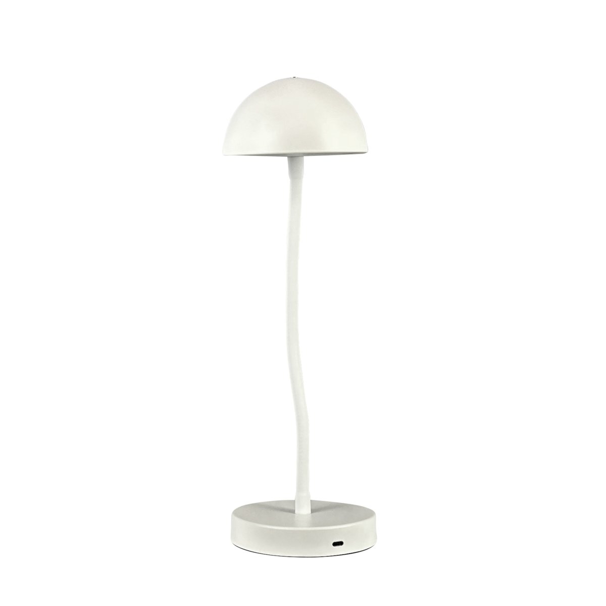 Fonzy 38cm Wit Draagbare Van Dyberg Larsen - Fonzy bordslampa &auml;r b&aring;de rolig och praktisk, och dess flexibilitet g&ouml;r den till ett perfekt val f&ouml;r den som vill ha en lampa som &auml;r b&aring;de funktionell och stilren.