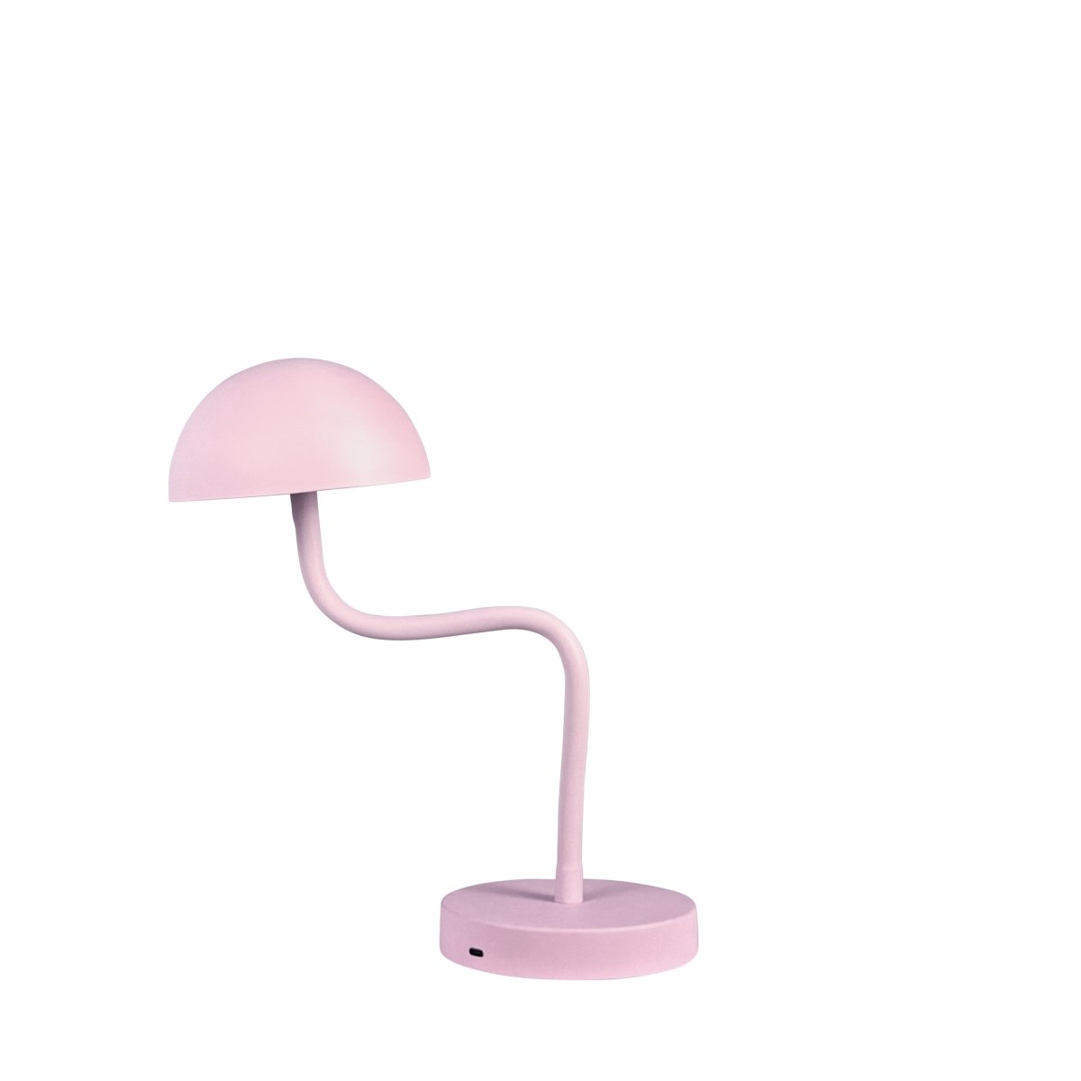 Fonzy 38cm Roze Draagbare Van Dyberg Larsen - Fonzy bordslampa &auml;r b&aring;de rolig och praktisk, och dess flexibilitet g&ouml;r den till ett perfekt val f&ouml;r den som vill ha en lampa som &auml;r b&aring;de funktionell och stilren.