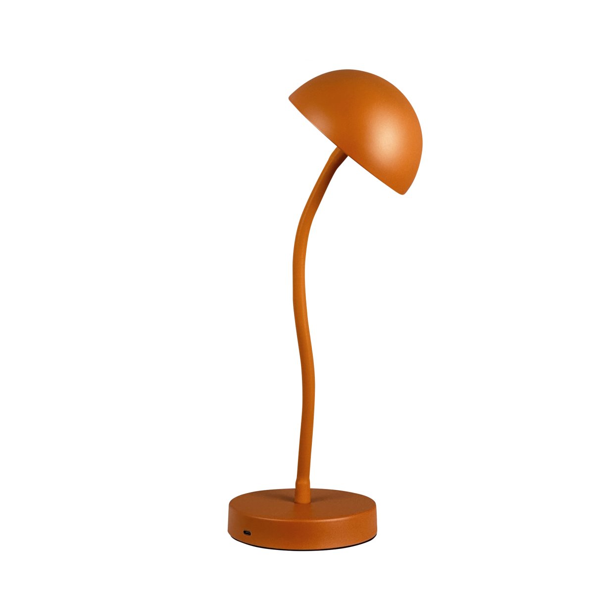 Fonzy 38cm Terracotta Draagbare Van Dyberg Larsen - Fonzy bordslampa &auml;r b&aring;de rolig och praktisk, och dess flexibilitet g&ouml;r den till ett perfekt val f&ouml;r den som vill ha en lampa som &auml;r b&aring;de funktionell och stilren.