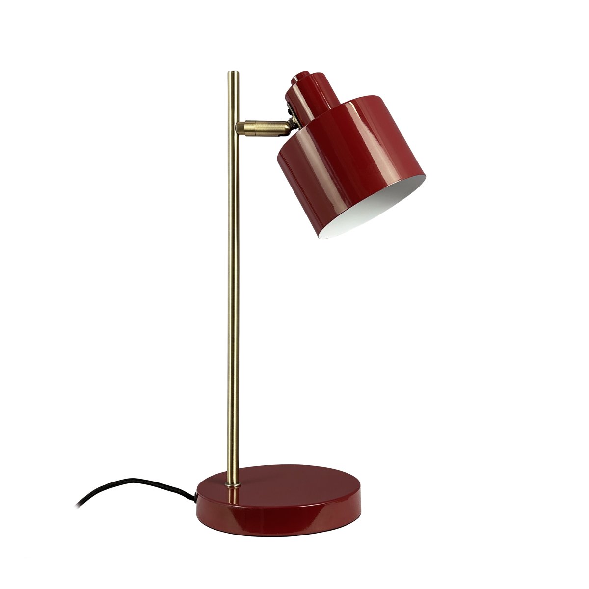 Ocean 43cm ROOD bureaulamp Van Dyberg Larsen - Med sin retrostil och moderna inslag &auml;r den en stilfull inredningsdetalj som passar perfekt i sovrummet eller som indirekt ljusk&auml;lla i vardagsrummet.