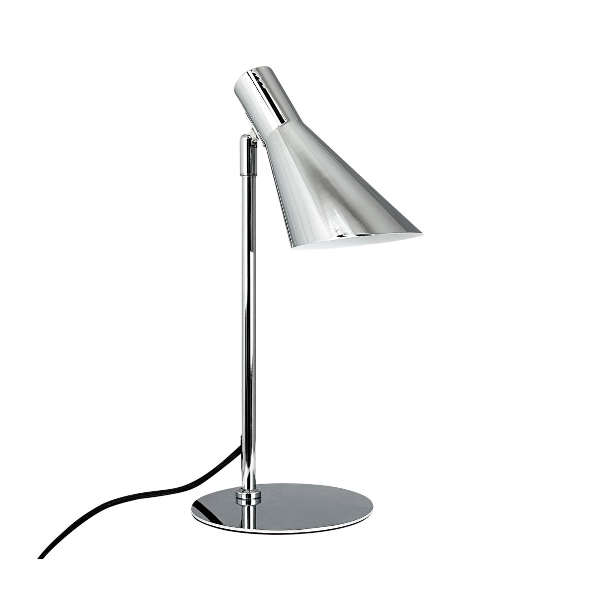 DL12 Mini 40cm Chroom bureaulamp Van Dyberg Larsen - De DL12 Mini tafellamp in chroom is een moderne lamp met een tijdloos design.