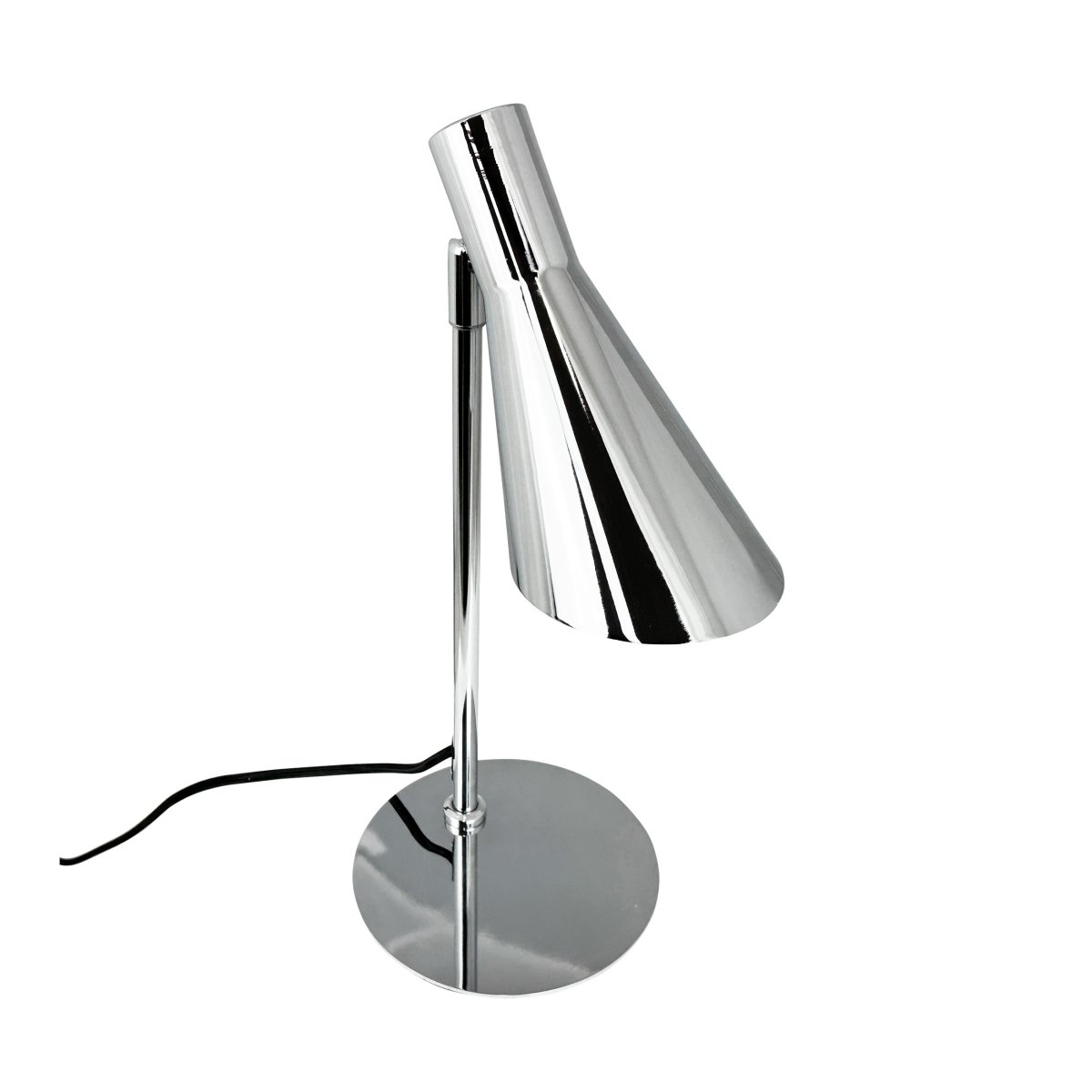DL12 Mini 40cm Chroom bureaulamp Van Dyberg Larsen - De DL12 Mini tafellamp in chroom is een moderne lamp met een tijdloos design.