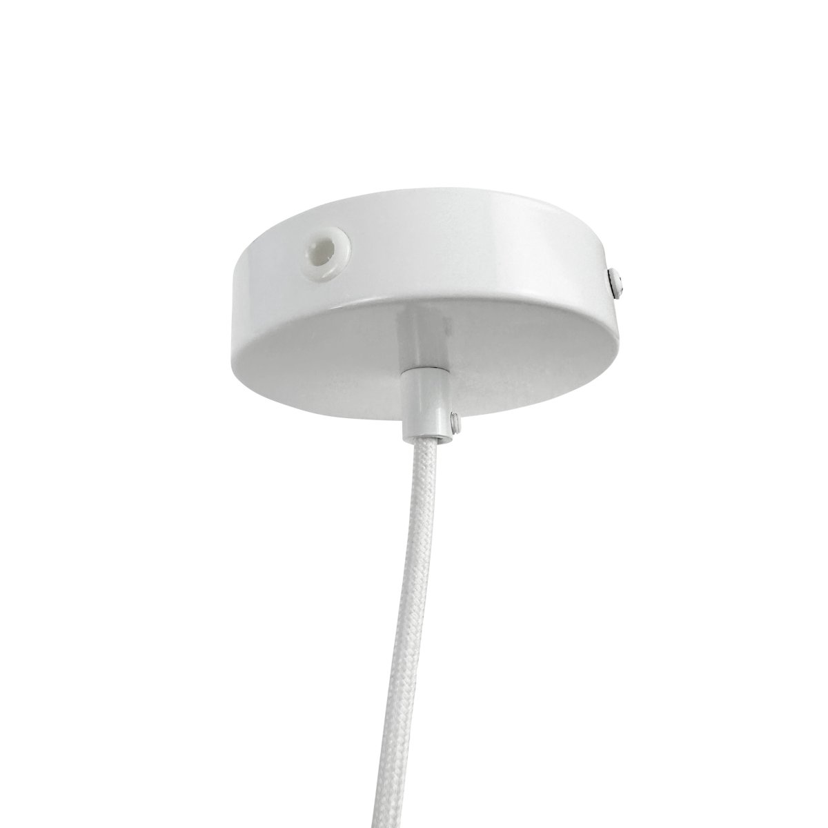Planet Ø40 Wit hanglamp Van Dyberg Larsen - De Planet hanglamp in glanzend wit metaal straalt eenvoud en stijl uit in één verlichtingskeuze.
