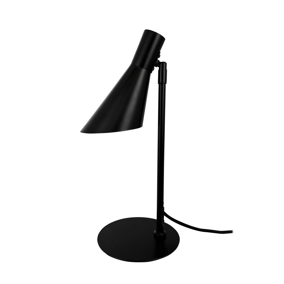DL12 Mini 40cm Zwart bureaulamp Van Dyberg Larsen - De DL12 Mini in zwart is een moderne tafellamp met een tijdloos design.