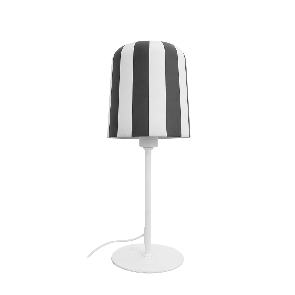 Gry 50cm Grijs tafellamp Van Dyberg Larsen - Genom att ta igenk&auml;nnbara m&ouml;nster och s&auml;tta dem i en ny kontext ville hon skapa en lampa som f&aring;r m&auml;nniskor att le och ger en unik visuell upplevelse.