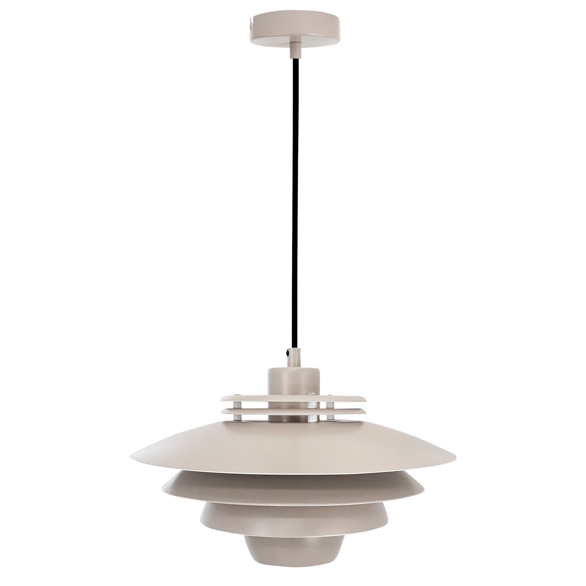Ejka Ø30 Beige hanglamp Van Dyberg Larsen - Ontdek de Ejka Mini Pendant, een Deens ontworpen lamp met een tijdloze stijl die perfect past in een Scandinavisch huis.