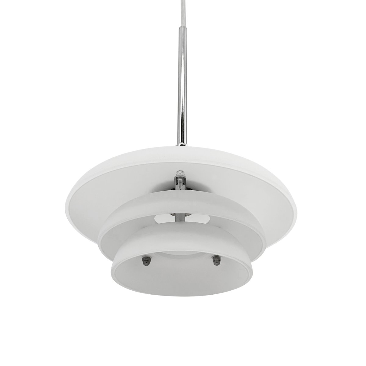 Ava Ø20 Opaal hanglamp Van Dyberg Larsen - Het minimalistische design maakt het ideaal boven de eettafel, in de keuken of in de woonkamer.