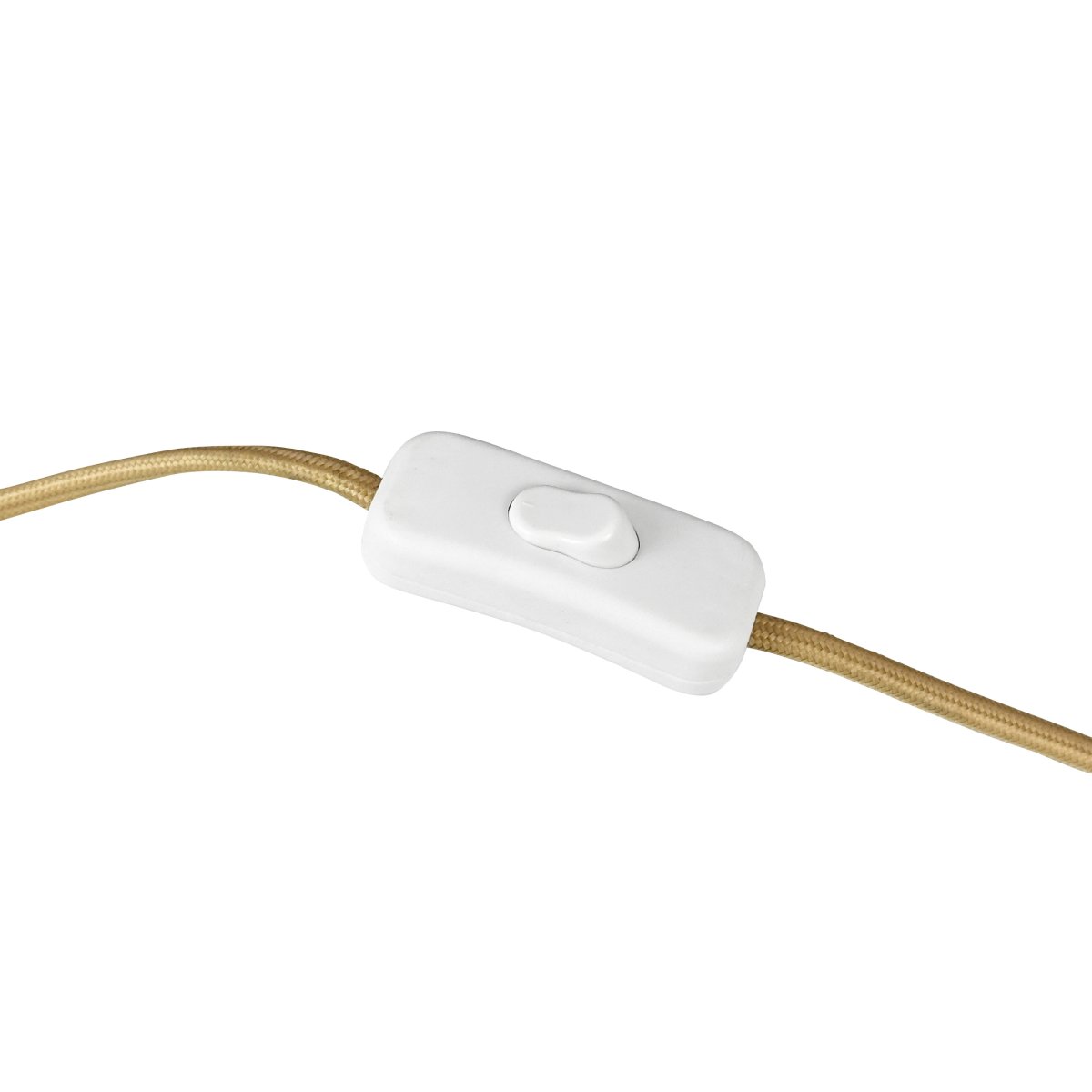 Globus 44cm Messing/beige tafellamp Van Dyberg Larsen - De lamp is gemaakt van metaal en combineert een zachte beige tint met details in een messing afwerking, wat zorgt voor een harmonieuze en moderne uitstraling.