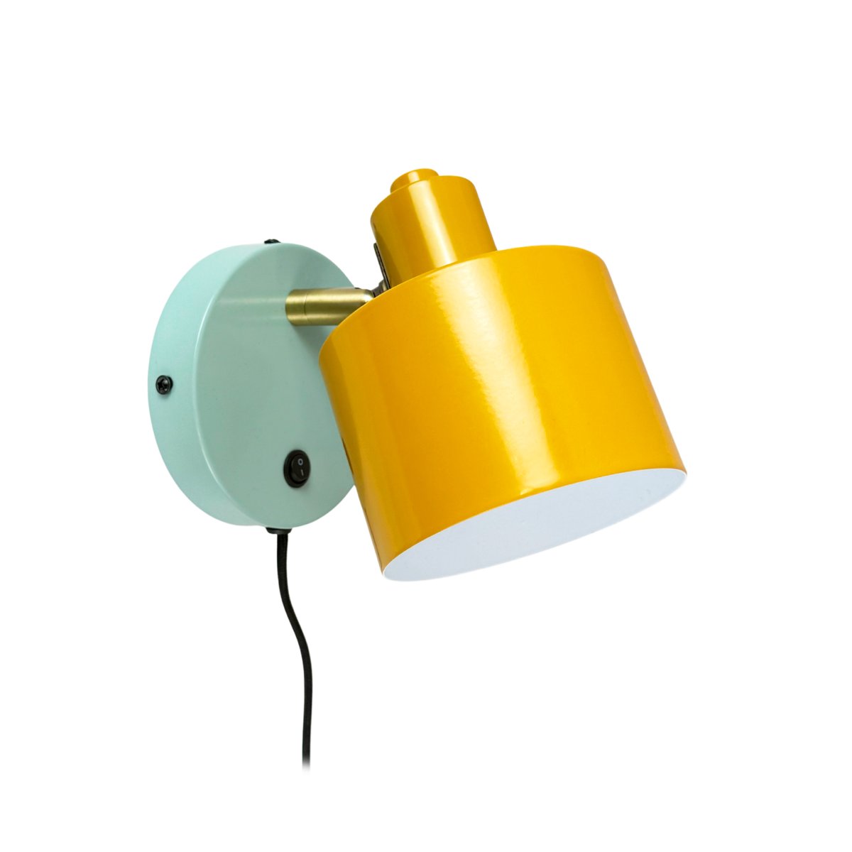 Ocean 16cm Veelkleurig leeslamp Van Dyberg Larsen - De stang en arm met handgepolijste messing afwerking geven een unieke uitstraling en het diepe kleurenschema zorgt voor een harmonieus geheel.