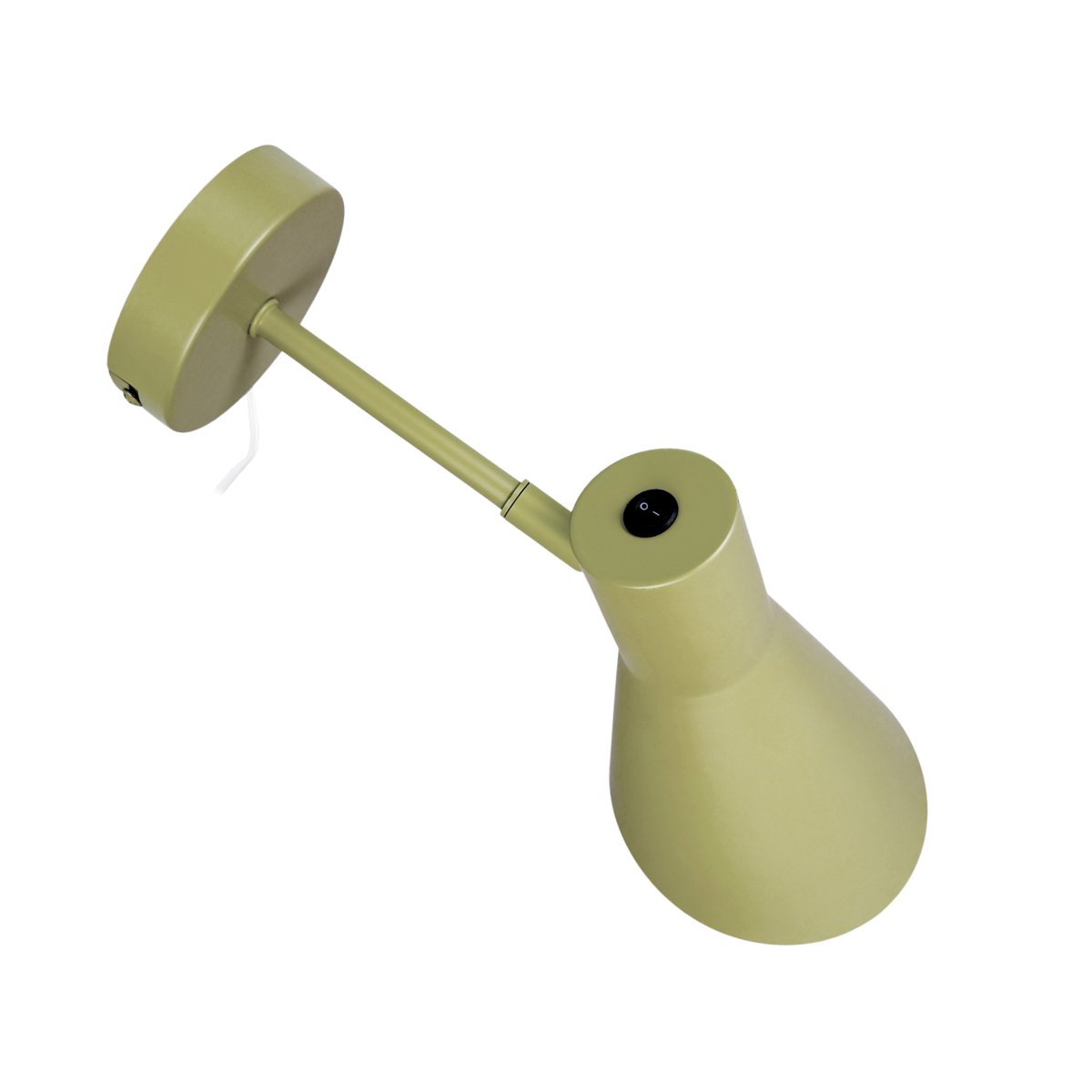 DL12 Groente leeslamp Van Dyberg Larsen - De gedempte groene afwerking geeft de kamer een gezellige sfeer en verspreidt een goed, gericht licht.