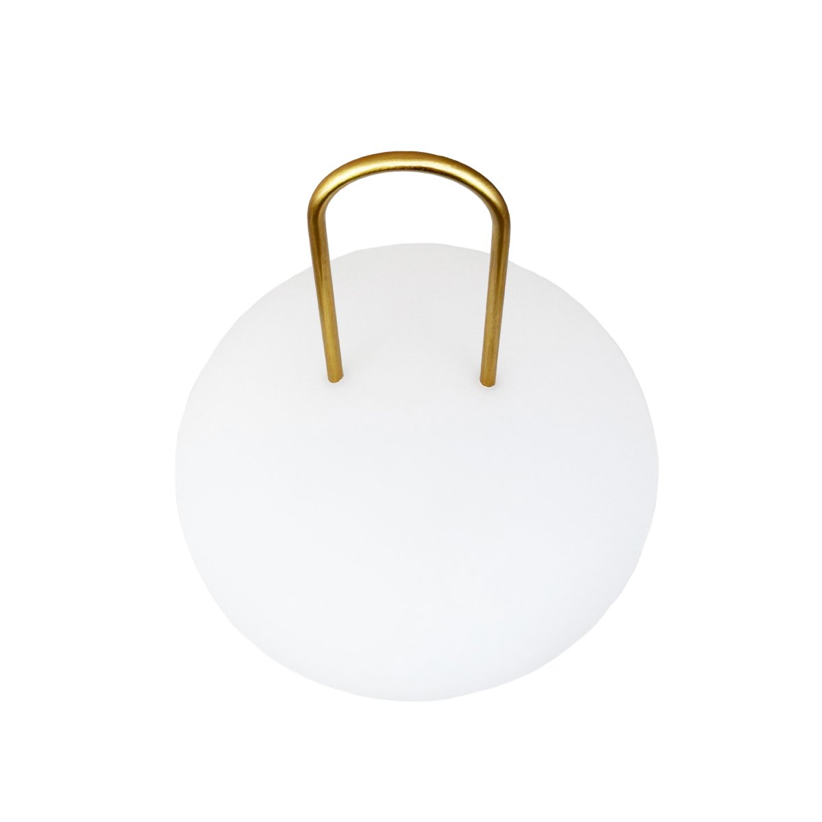 Ellipse 27cm Wit Draagbare Van Dyberg Larsen - De draagbare lamp is geschikt voor gebruik buitenshuis en is perfect voor het terras, balkon of de tuin.