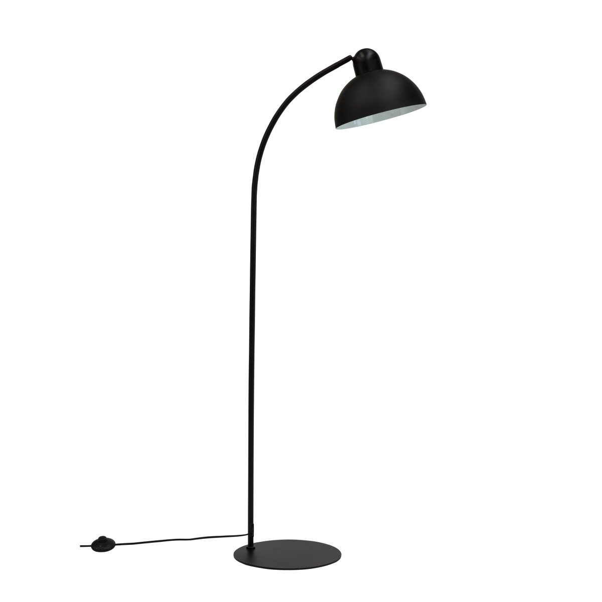 Eric Zwart vloerlamp Van Dyberg Larsen - De stabiele voet en de matzwarte afwerking van de lamp zorgen voor een tijdloze uitstraling, ideaal voor zowel woonkamers als werkruimtes.