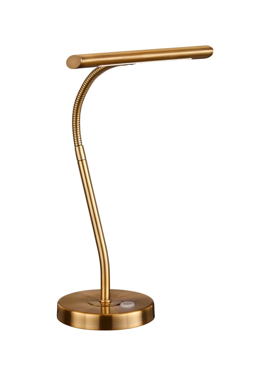 Curtis 42cm Antiek messing bureaulamp Van Trio Lighting - 