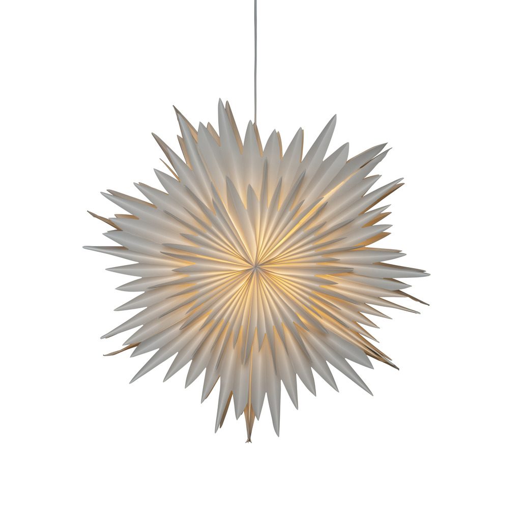 Star Ø80 Wit Van Konstsmide - De ster wordt geleverd met een praktische snoeropberger en aan-/uitschakelaar, zodat u hem eenvoudig aan en uit kunt zetten.