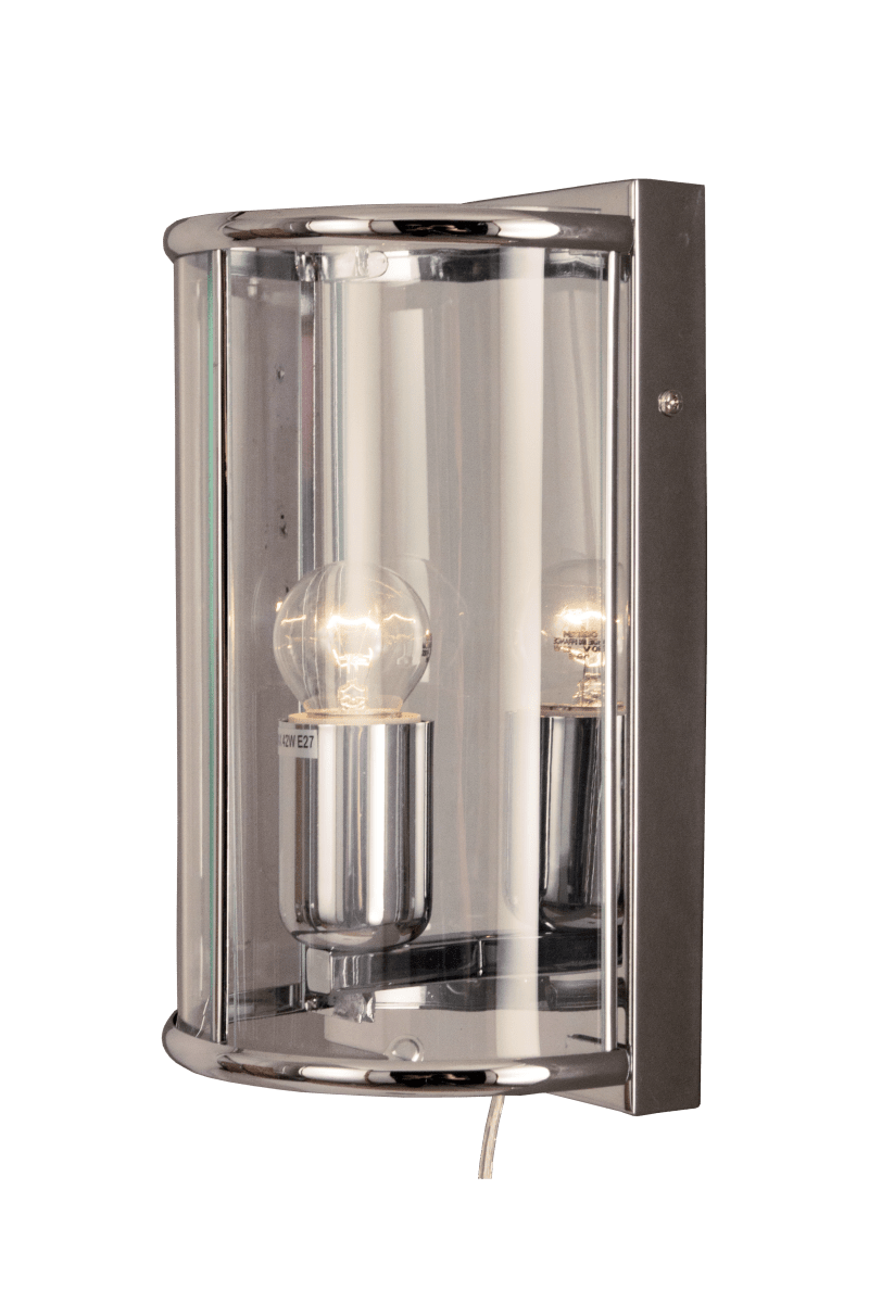 Budgie 25cm Chroom wandlamp Van Aneta Lighting - Budgie stijlvolle wandlamp die een stijlvolle uitstraling geeft.