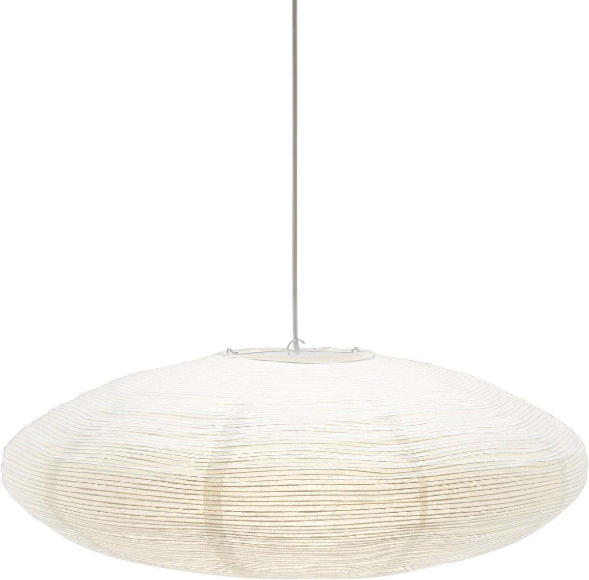Yuni Lampenkap Excl. Ophangsysteem Ø58 Wit hanglamp Van PR Home - Yuni is een ellipsvormige figuur met een diameter van 58 cm en een hoogte van 23 cm.