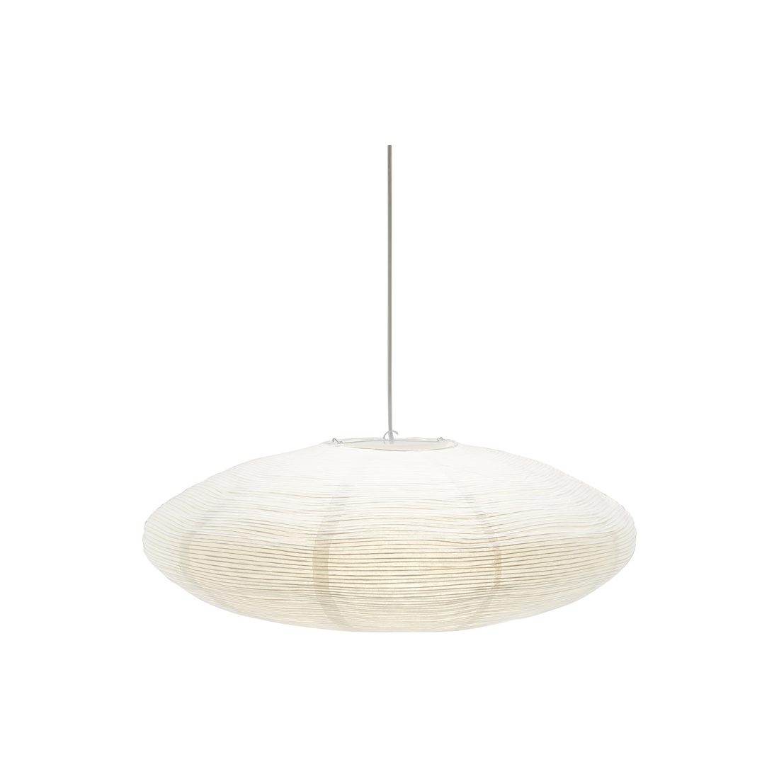 Yuni Lampenkap Excl. Ophangsysteem Ø58 Wit hanglamp Van PR Home - Yuni is een ellipsvormige figuur met een diameter van 58 cm en een hoogte van 23 cm.