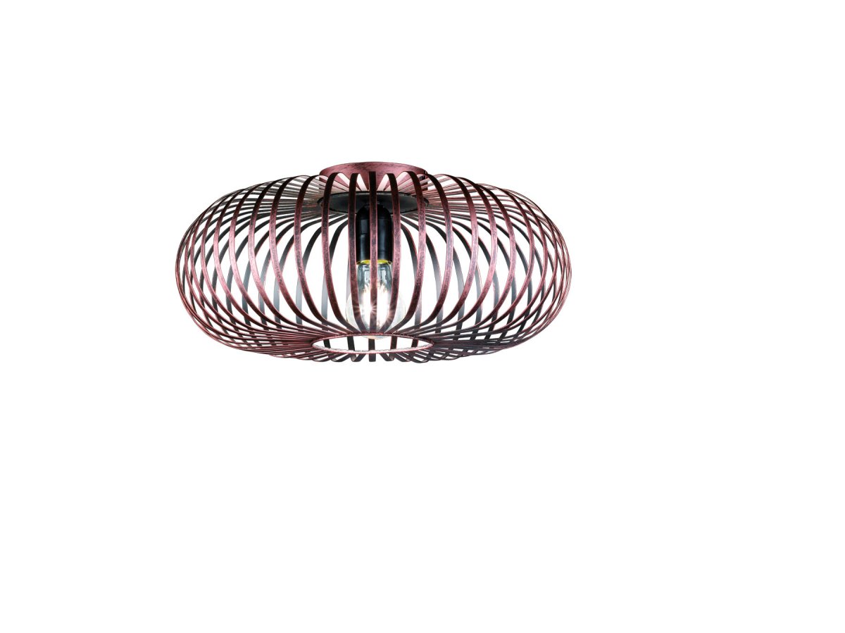 Johann Ø40 Antiek koper plafondlamp Van Trio Lighting - Deze decoratieve lamp is een echte blikvanger in de woonkamer, slaapkamer of hal, waar de vorm zorgt voor een indrukwekkend lichtresultaat.
