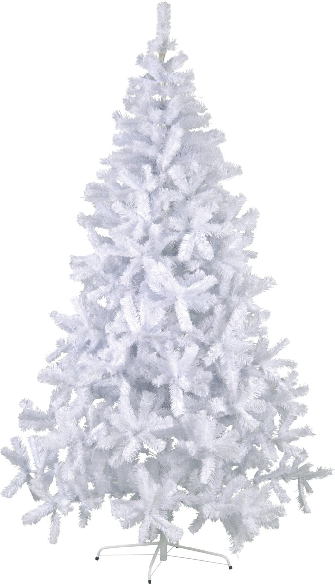 Quebec 210cm Wit Van Star Trading - Witte kerstboom met een hoogte van 210 cm voor binnen en buiten.