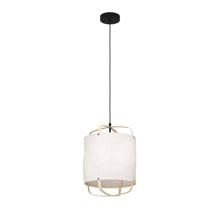 Surfleet Ø33 Natuur hanglamp Van Eglo - De karakteristieke houten details met knopen en structuur staan garant voor het unieke karakter van elk product en kunnen daarom licht afwijken van de foto.