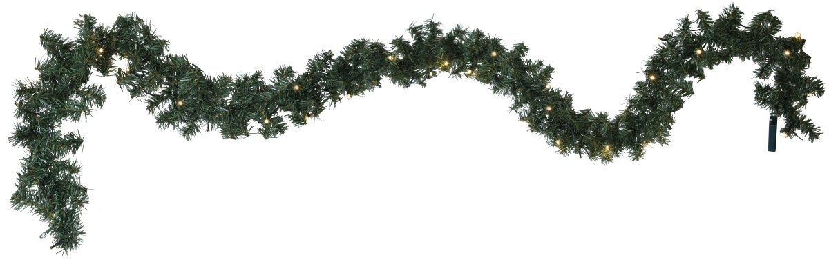 Canadian 250cm Groente Van Star Trading - Slinger op batterijen met 30 LED-lampjes.