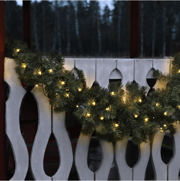 Ottawa 150cm Groente Van Star Trading - Groene slinger met 30 LED-lampjes voor binnen en buiten.