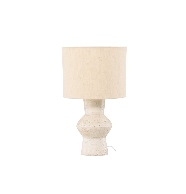 Valön 52cm Ivoorwit tafellamp Van Venture Design - Geef uw huis een vleugje elegantie met de Val&ouml;n tafellamp, een prachtige lamp die uw ruimte op stijlvolle wijze verlicht.