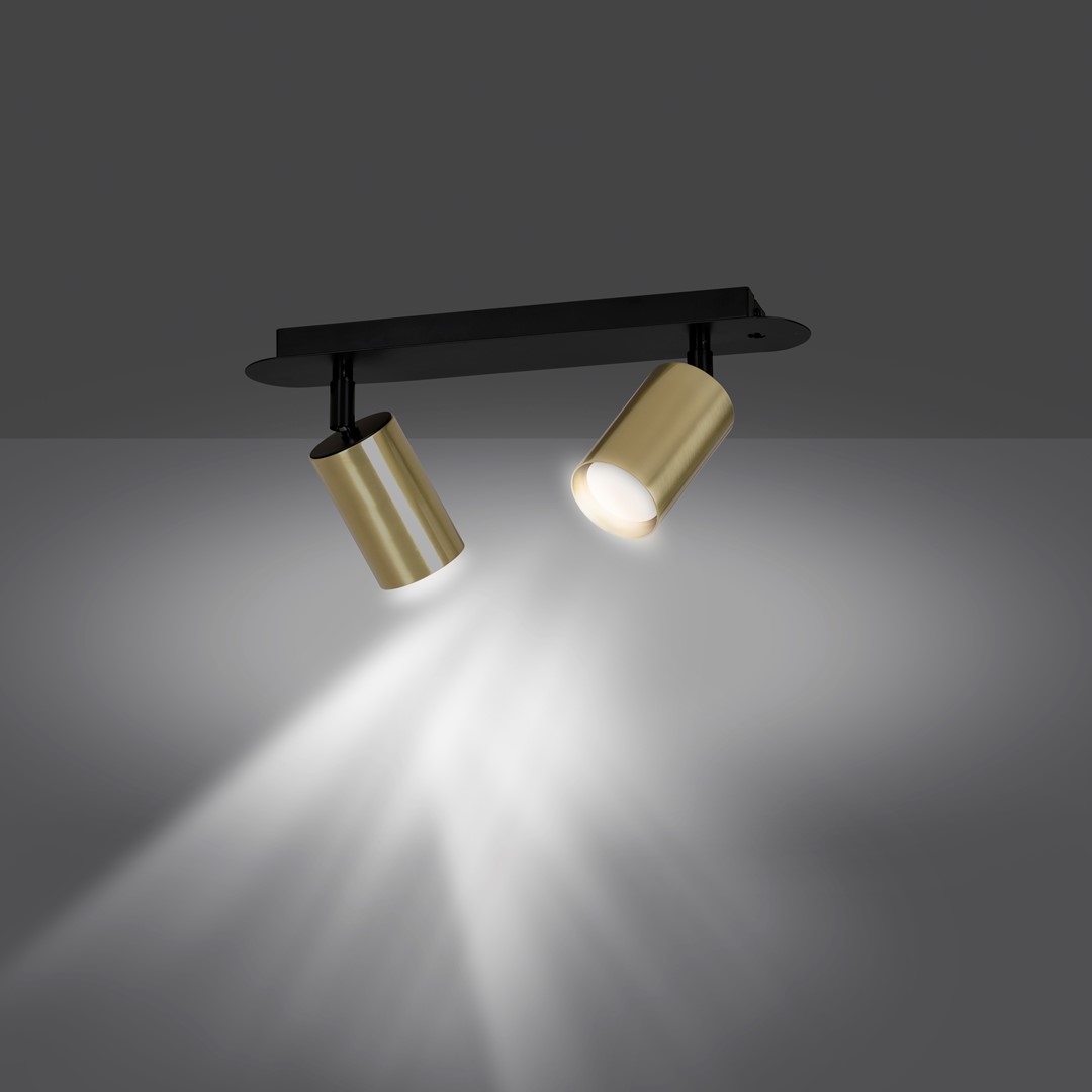 Zen 2 Goud spot Van Emibig Lighting - Door het gerichte licht zijn ze ideaal als extra verlichting boven het aanrecht, in de gang of naast het bed.
