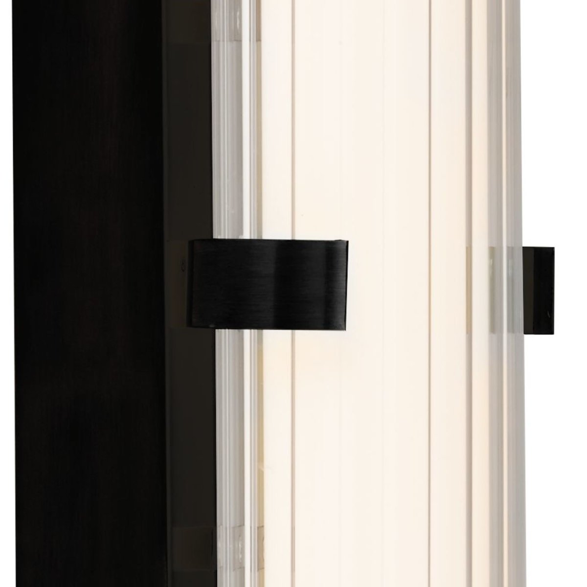 Clamp 63cm Zwart badkamerlamp Van Searchlight - Cre&euml;er een verfijnde en moderne sfeer in uw badkamer met deze stijlvolle wandlamp in zwart metaal.