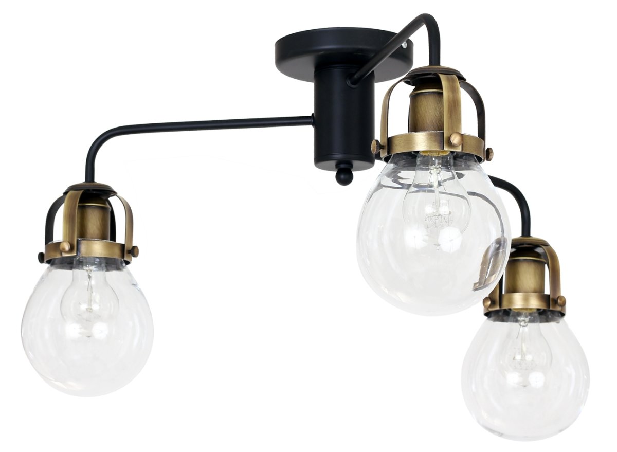 Paris Ø66 Zwart plafondlamp Van Hallbergs - Paris is een stijlvolle plafondlamp met een rustiek design, gemaakt van metaal in de kleur oxide en zwart.