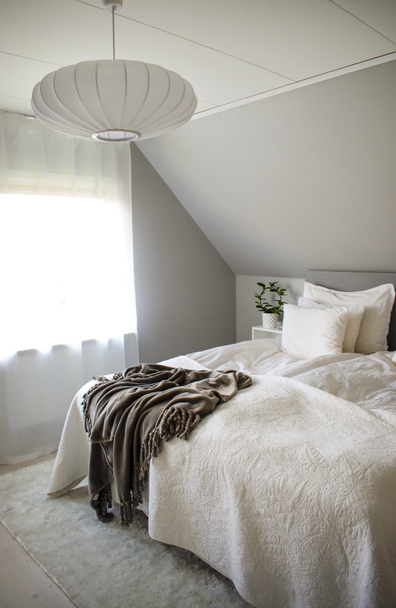 Mamsell Ø55 Wit hanglamp Van Aneta Lighting - MAMSELL plafondlamp in wit breiwerk die een zachte en mooie gloed geeft, 40W E27 (niet inbegrepen).