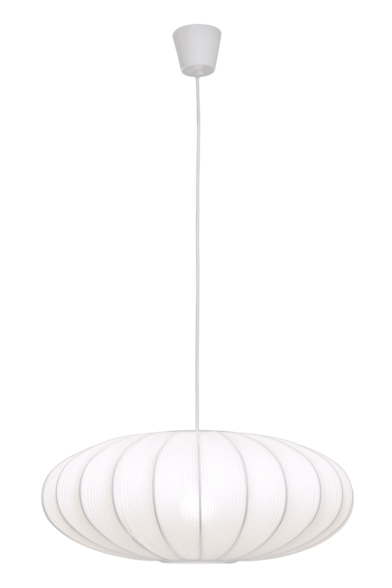 Mamsell Ø55 Wit hanglamp Van Aneta Lighting - MAMSELL plafondlamp in wit breiwerk die een zachte en mooie gloed geeft, 40W E27 (niet inbegrepen).