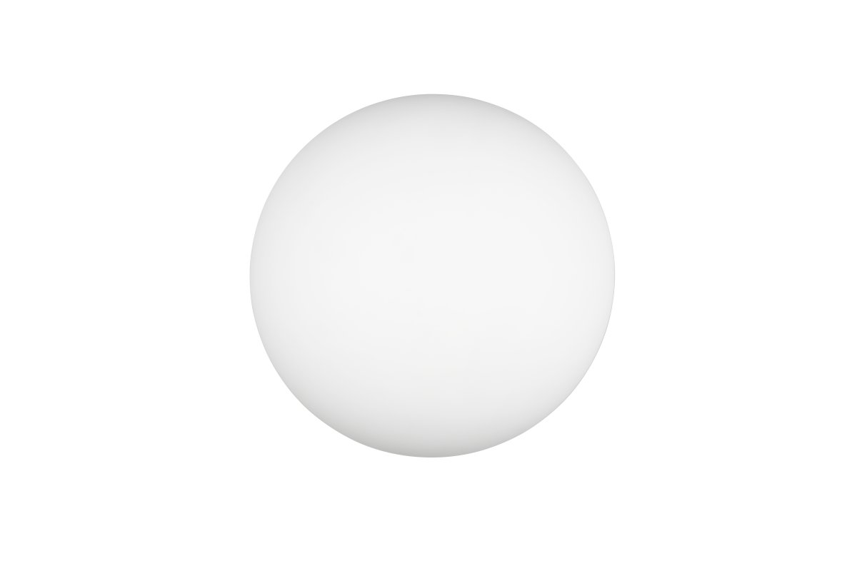 Fomento Ø30 Mat messing plafondlamp Van Trio Lighting - De combinatie van mat messing en wit glas cre&euml;ert een gevoel van luxe en verfijning.