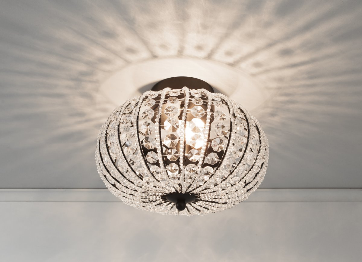 Edda Ø30 Zwart plafondlamp Van Aneta Lighting - 
