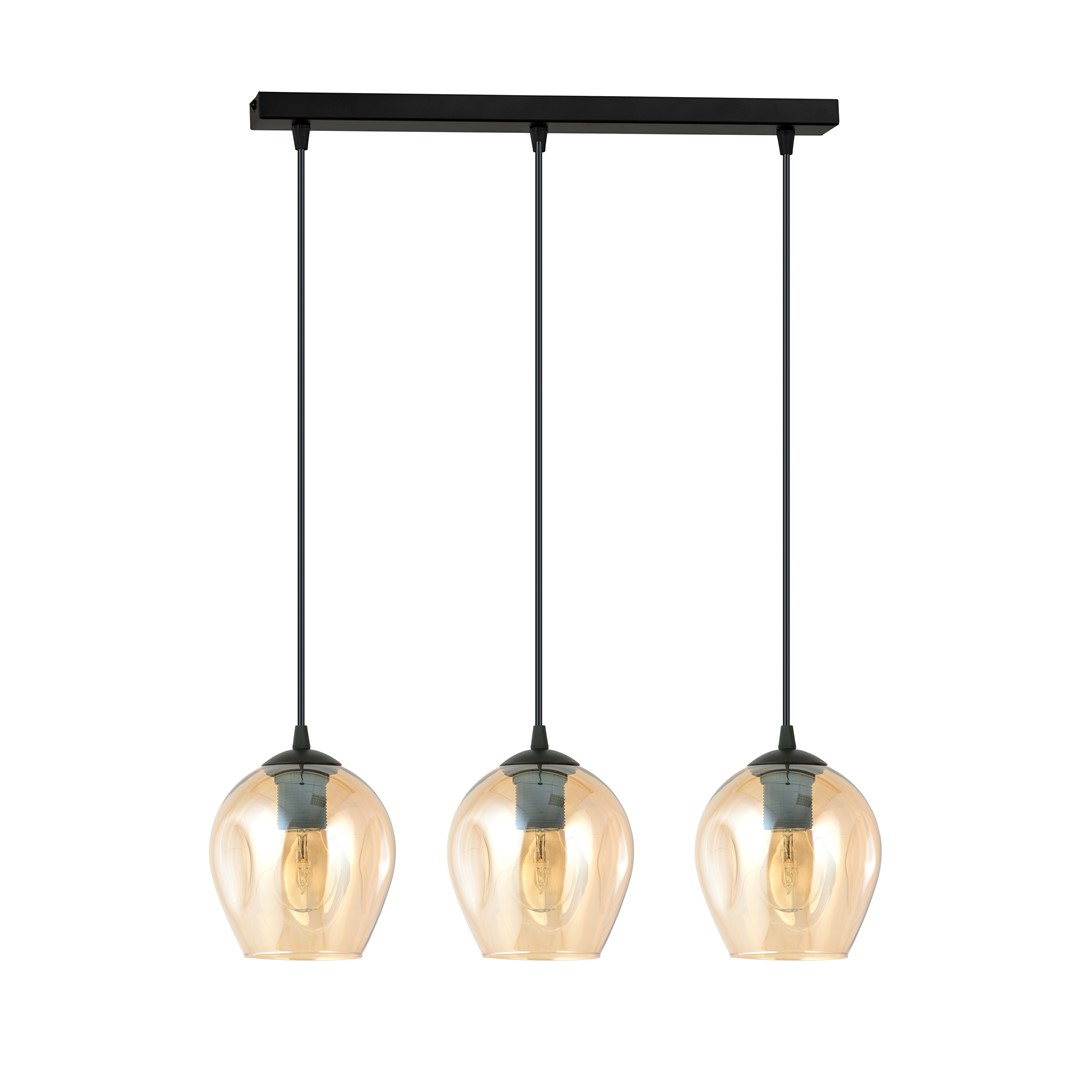 Istar 70cm Amber hanglamp Van Emibig Lighting - De minimalistische stijl is in lijn met de laatste trends, maar behoudt toch een tijdloze elegantie.