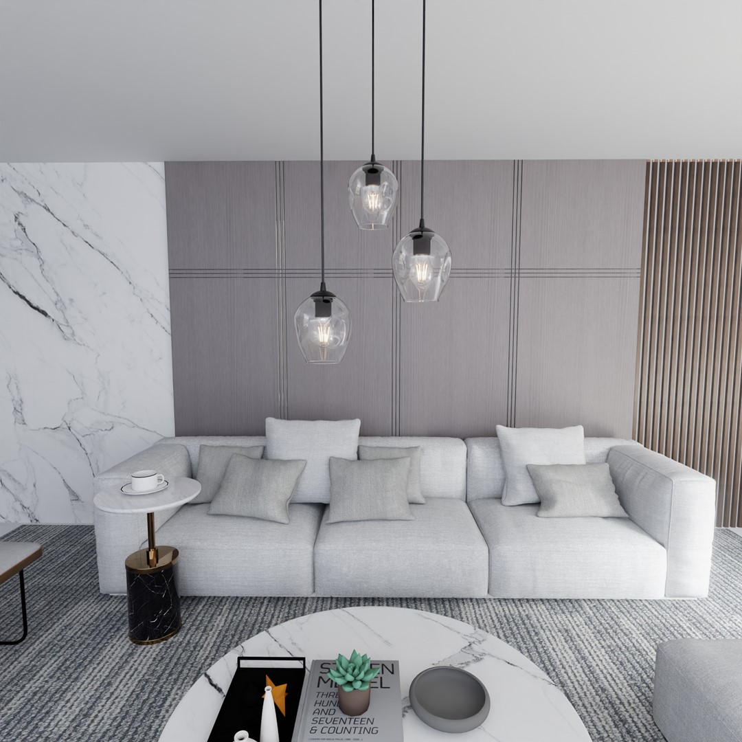 Istar Premium Ø40 Transparant hanglamp Van Emibig Lighting - De minimalistische stijl is in lijn met de laatste trends, maar behoudt toch een tijdloze elegantie.